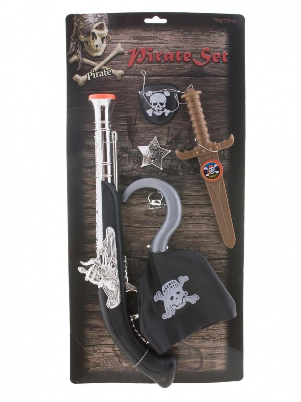Set Accessoires Pirate Enfant 6 Pièces 2 Set Accessoires Pirate Enfant 6 Pièces – Image 2