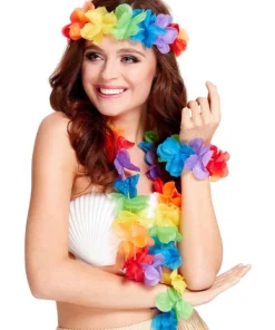 Smiffys Set Hawaïen Multicolore