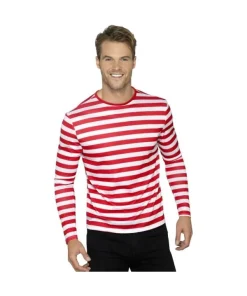 Smiffys T-shirt Adulte à Rayure