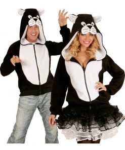 WIDMANN Veste Polaire Avec Capuche Tête De Chat Adulte